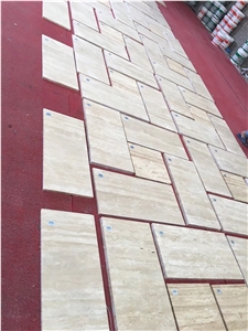 Polished Turkey Ivory Travertine Slabs Tile
