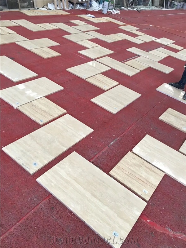 Polished Turkey Ivory Travertine Slabs Tile