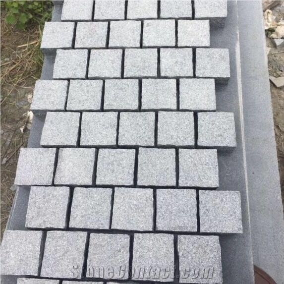 Split Padang Black G654 Granite Cubes