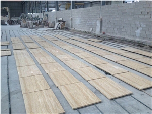 Turkey Light Cream Beige Travertine Flooring Tiles