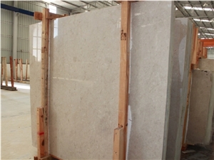 Turkey Ottoman Beige Marble Honed Tile, Slabs