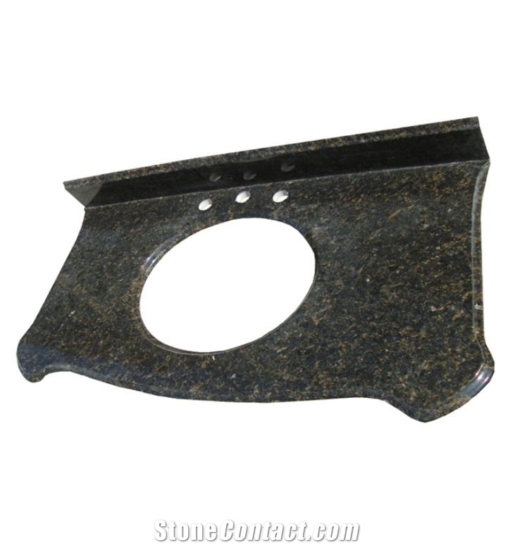 Verde Ubatuba Green Granite Polished Vanity Tops