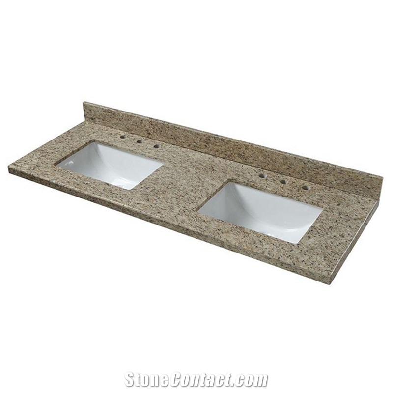 Yellow Granito Amarelo Ornamental Bath Countertop