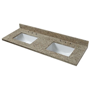 Yellow Granito Amarelo Ornamental Bath Countertop