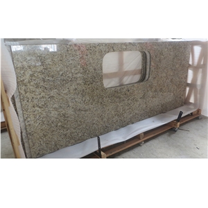 Yellow Granito Amarelo Ornamental Bath Countertop