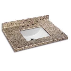 Yellow Granito Amarelo Ornamental Bath Countertop