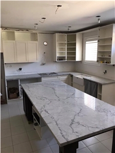 Calacatta Belgia Marble Kitchen Counter Top