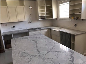 Calacatta Belgia Marble Kitchen Counter Top