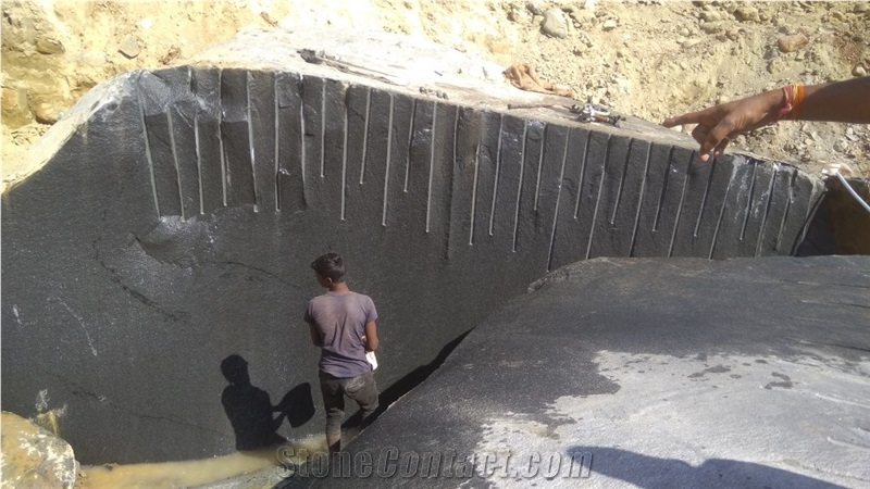 Warangal Black Granite Blocks