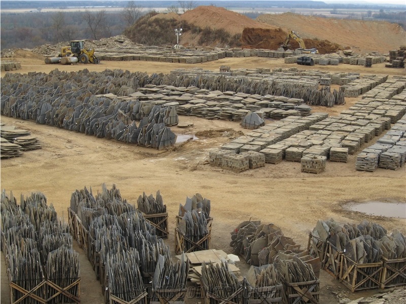 Blue Brown Flagstone