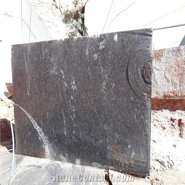 Black Cosmic Schist Blocks, Exotic Black Schist Blocks