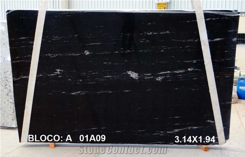 Black Cosmic Schist Blocks, Exotic Black Schist Blocks