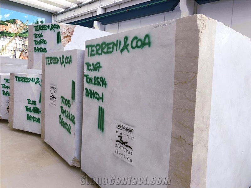 Botticino Classico Marble Blocks