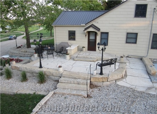 Flint Hills Limestone Garden Wall Blocks