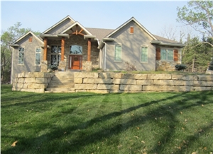 Flint Hills Limestone Garden Wall Blocks