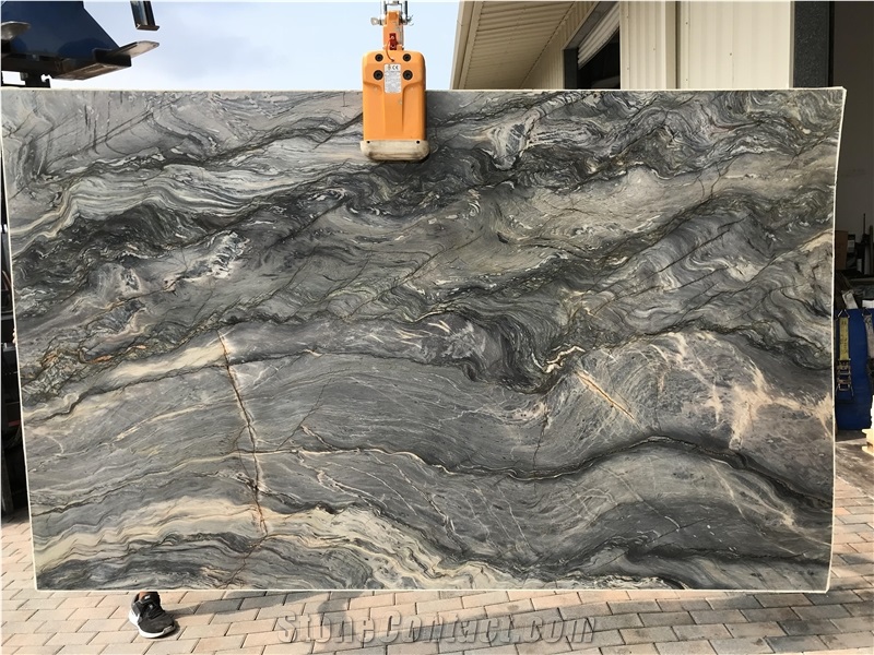Explosion Blue Quartzite Slabs