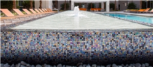Pure Reflections Provacative 1x1 Glass Pool Mosaic