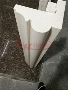 Moca Creme Limestone Fireplace