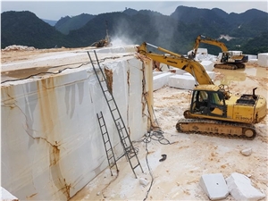 Vietnam White Marble, Crystal White Marble Block
