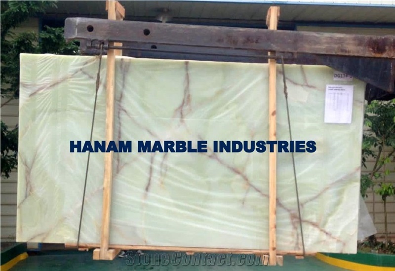 Light Green Onyx Tiles, Pakistan Light Green Onyx