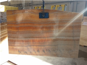 Golden Cloud Onyx Slabs