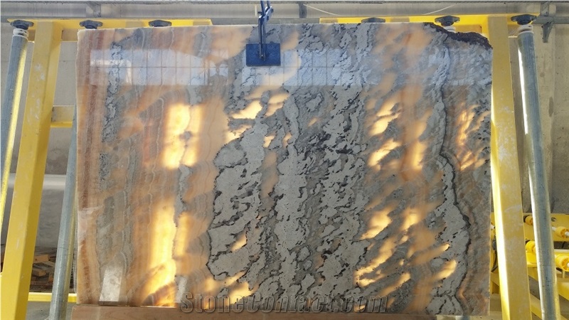 Golden Cloud Onyx Slabs