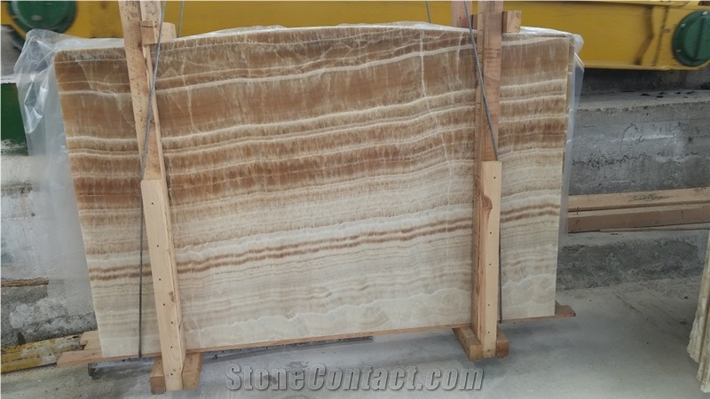 Golden Cloud Onyx Slabs