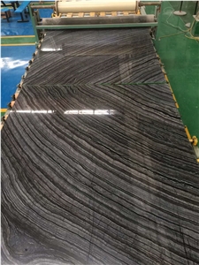 China Zebra Black Marble Wooden Vein Marble Slabs