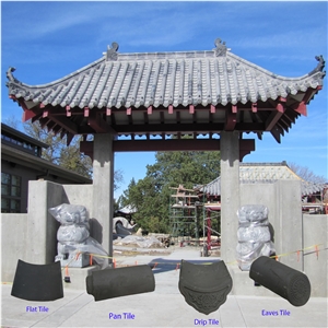 Japanese Style Clay Roof Tiles for Garden House