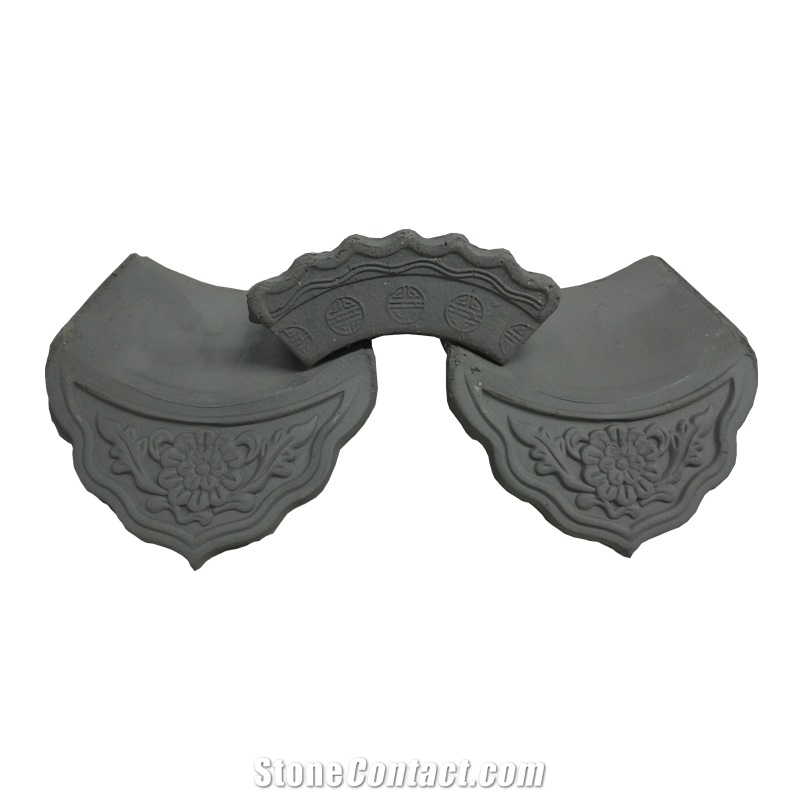 Japanese Style Clay Roof Tiles for Garden House
