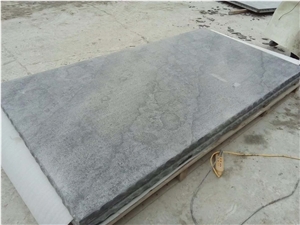 Flamed Slabs in Blue Limestone, Factory Sale