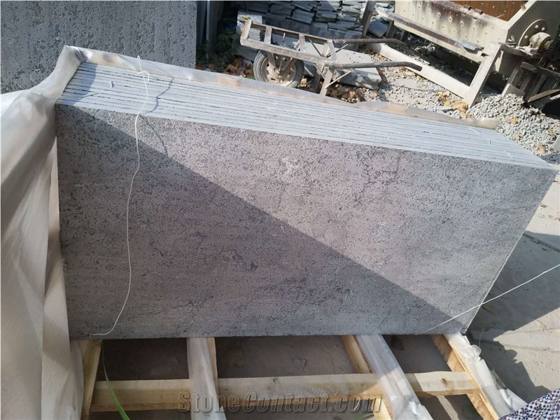Flamed Slabs in Blue Limestone, Factory Sale