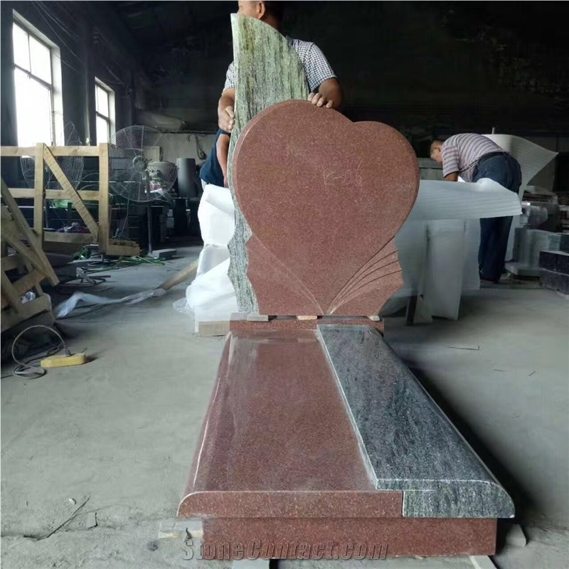 Ruby Red Granite Monument