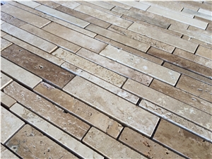 Mexican Tumbled Mosaics Durango Noce Travertine
