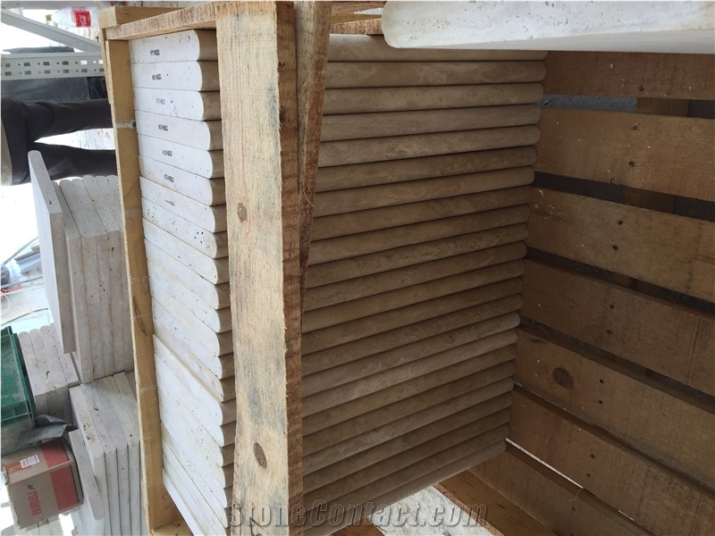 Travertine Noce Durango Bullnosed Pool Coping Pavers