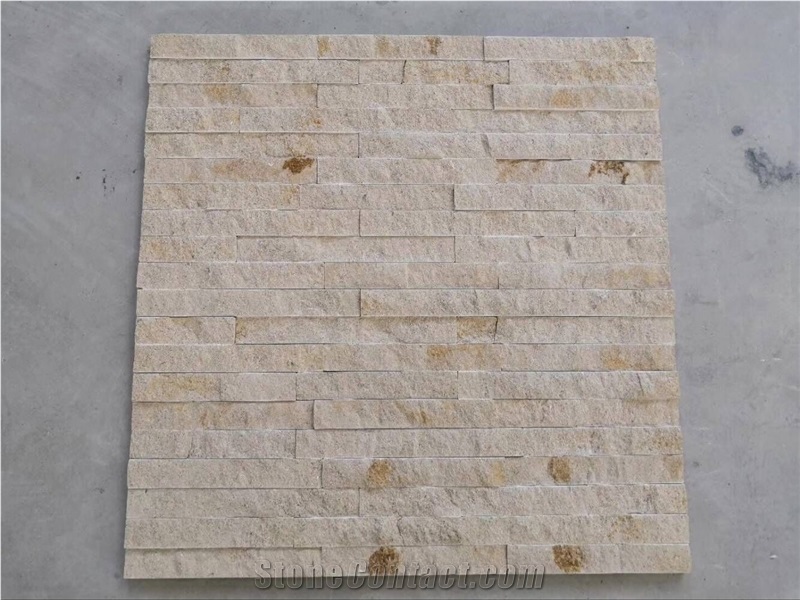 Beige Limestone Yellow Cladding Panel Ledge Cultur