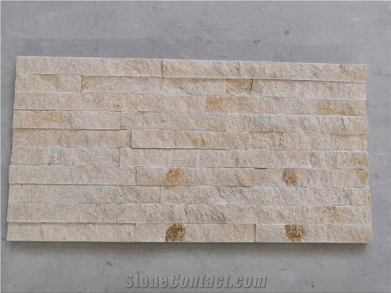 Beige Limestone Yellow Cladding Panel Ledge Cultur