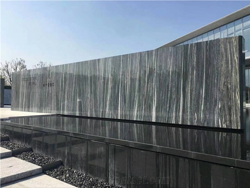 Black Granite Wall Cladding Water Fall Nero Wood