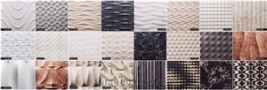 Cnc Waterjet 3d Wall Panel Cladding Stone Building