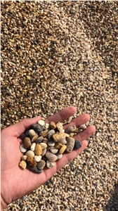 Mixed Color Pebble Stone Exterior Garden Walkway