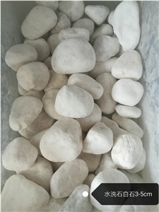 Snow White Crush Pebble Stone Crushed White Pebble