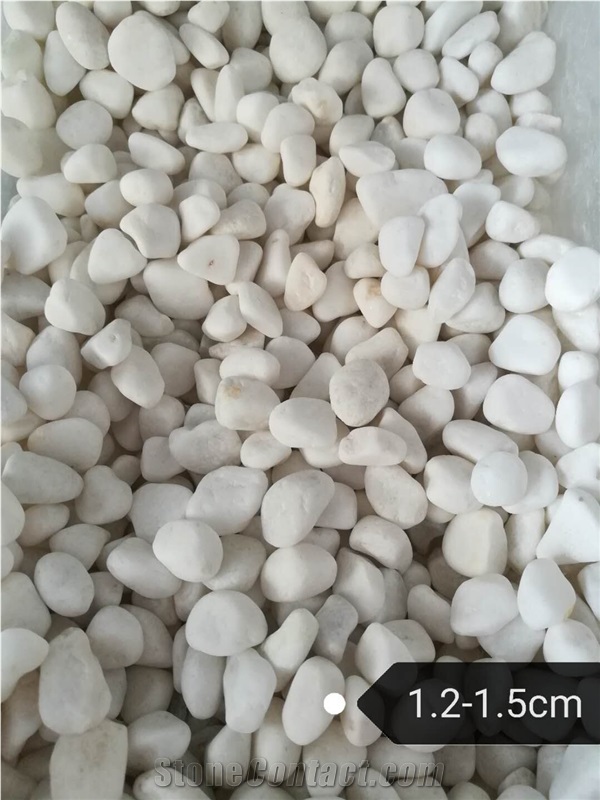 Snow White Crush Pebble Stone Crushed White Pebble