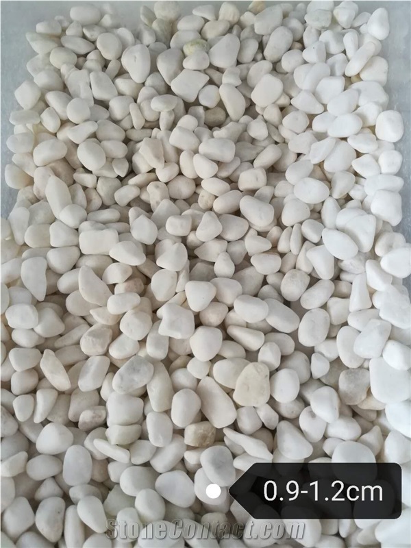 Snow White Crush Pebble Stone Crushed White Pebble