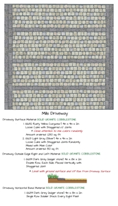 Tumbled Sunset Gold Granite Cobble Paver Light Gre