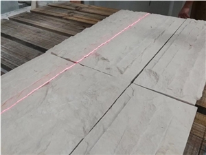 White Limestone Split Wall Cladding Panel Buidling