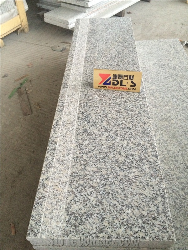 China G623 Grey Granite Step Stairs with Anti Slip
