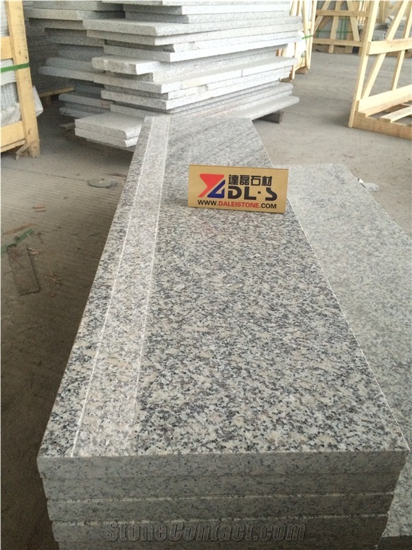 China G623 Grey Granite Step Stairs with Anti Slip
