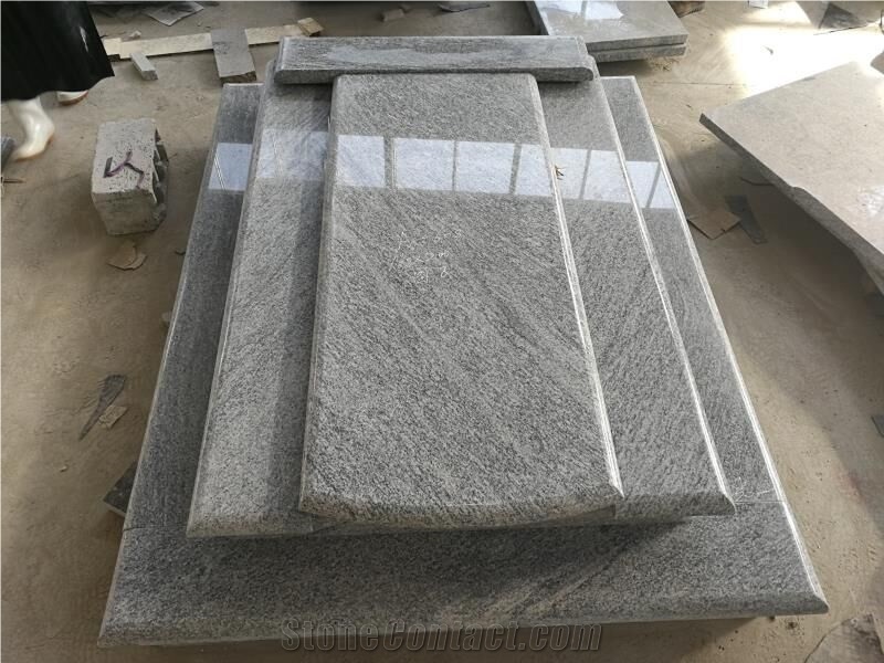 China New Viscont White Granite Cross Tombstones