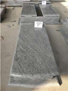 China New Viscont White Granite Cross Tombstones