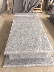 China New Viscont White Granite Cross Tombstones
